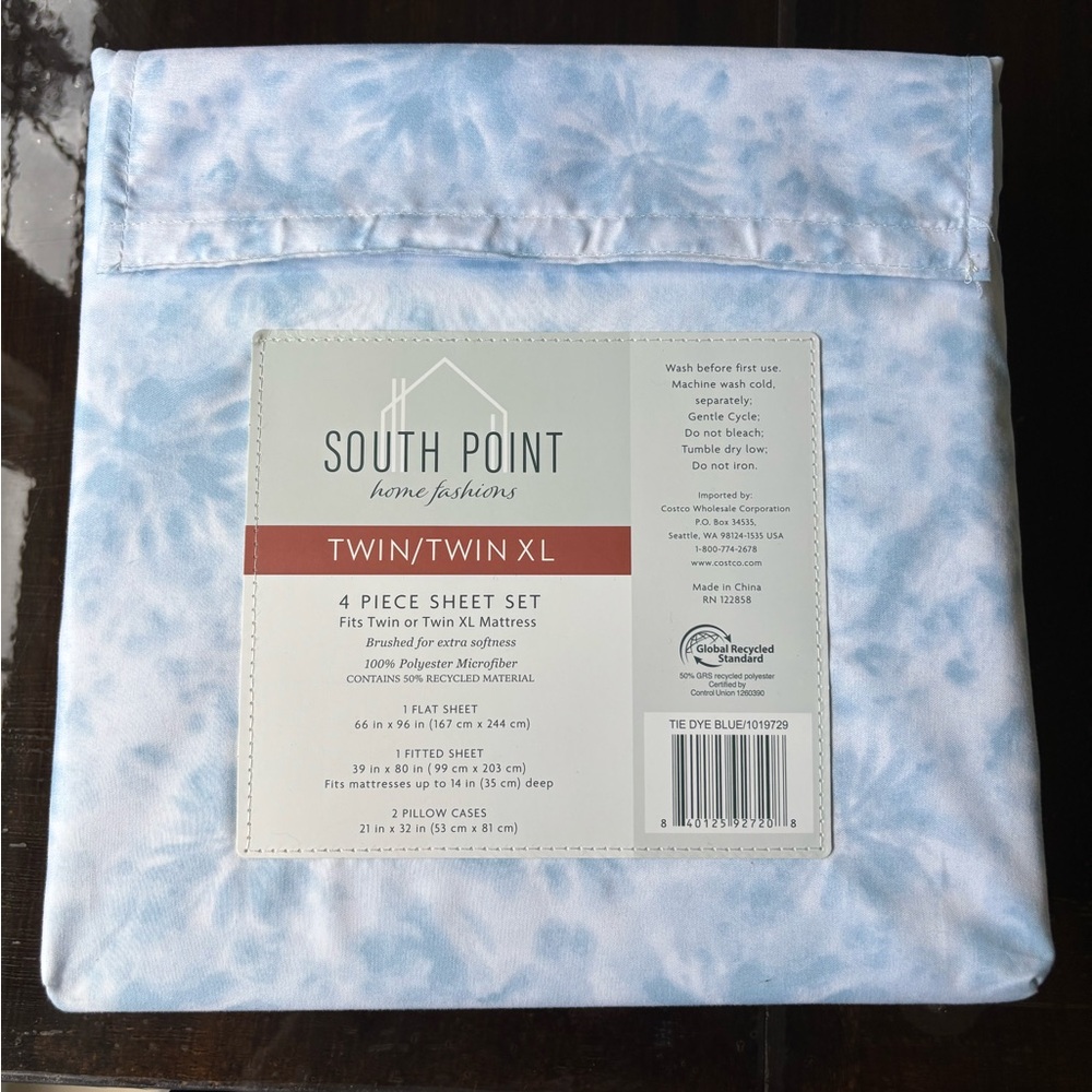 South Point Home Fashions Blue Twin/Twin XL Mattress Cover - Picture 6 of 8